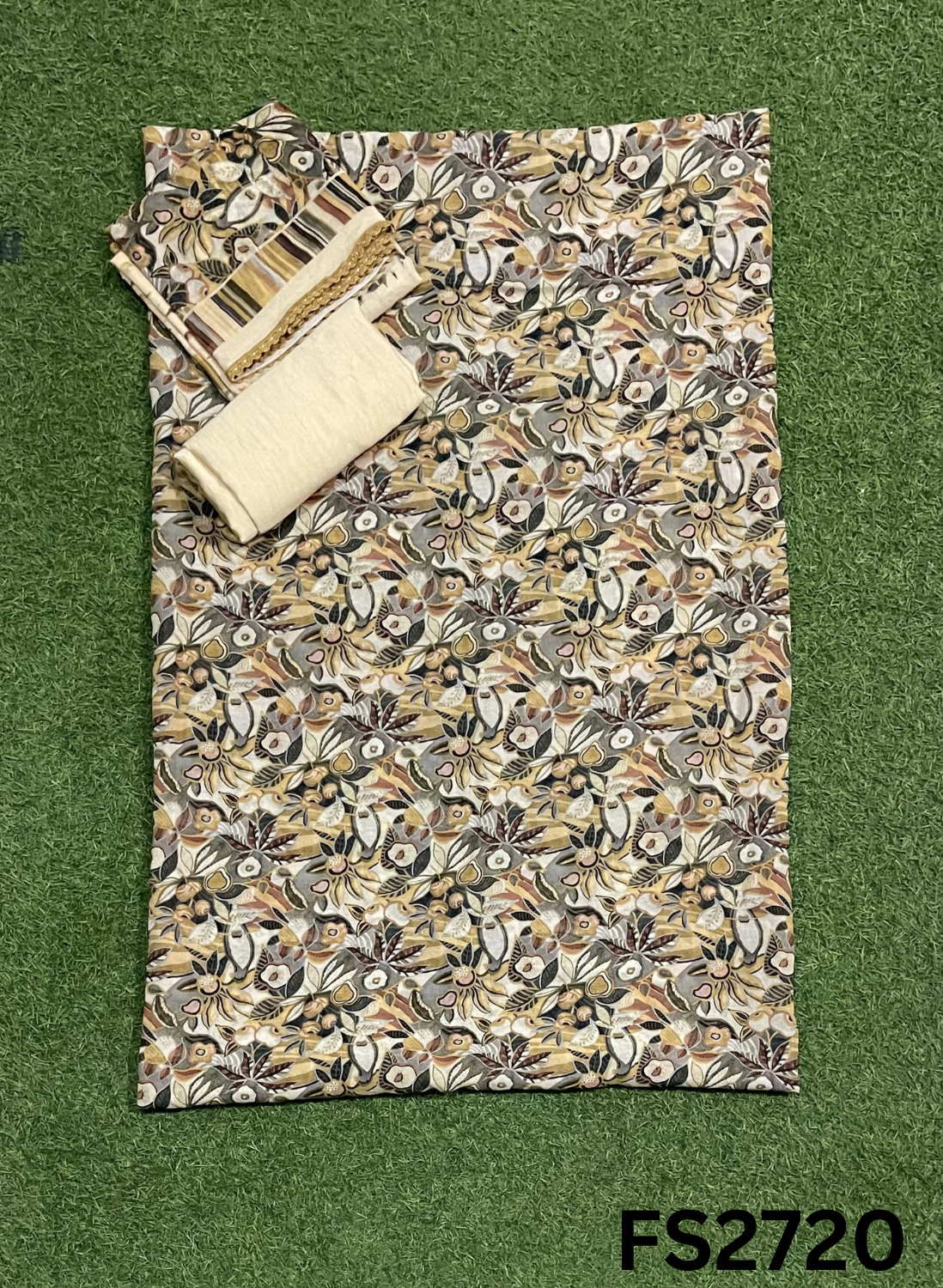 FS2720 | Check Cotton  Suit | Casual wear | Summer Suits | Regular  wear