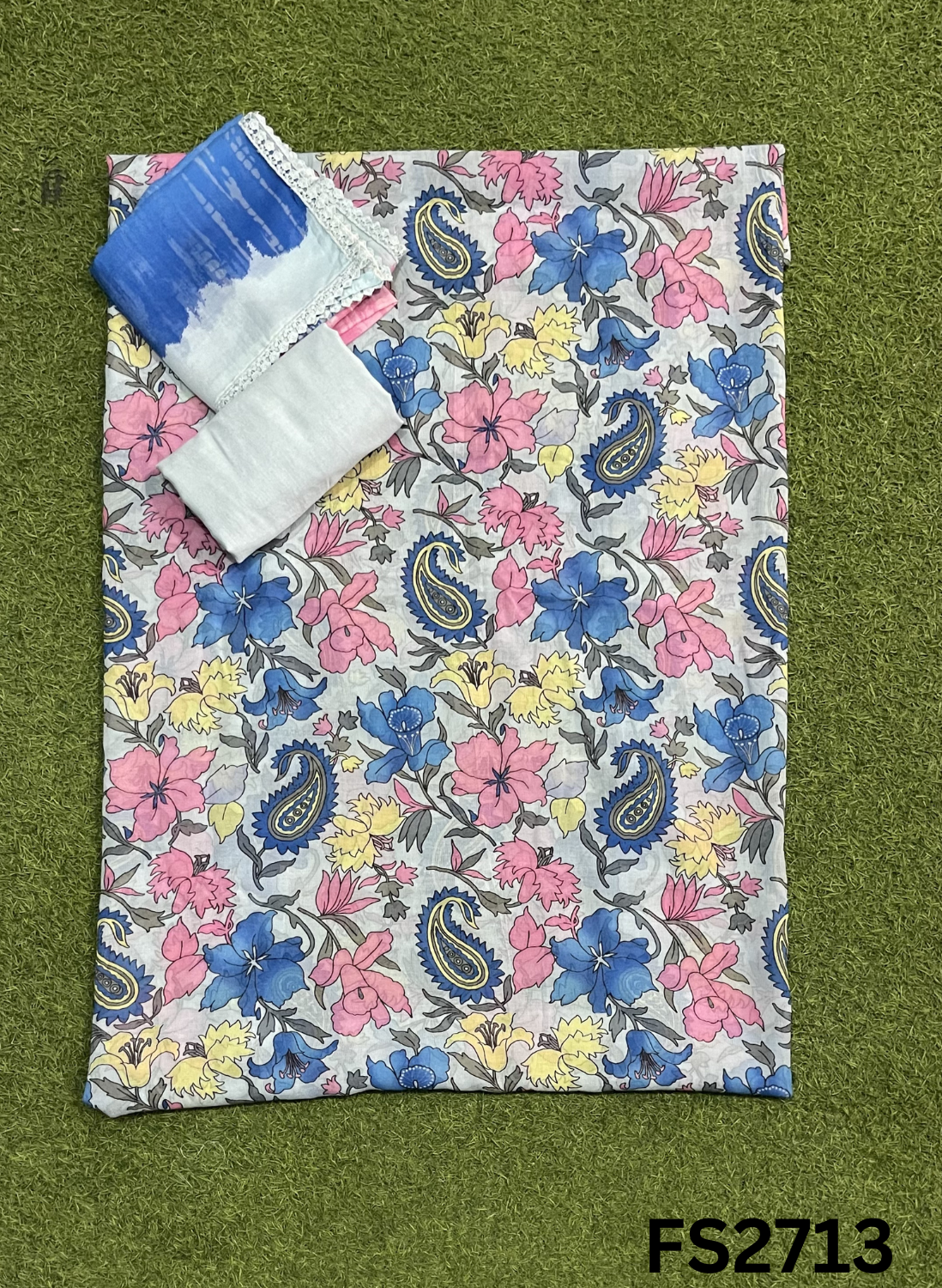 FS2713 | Check Cotton  Suit | Casual wear | Summer Suits | Regular wear
