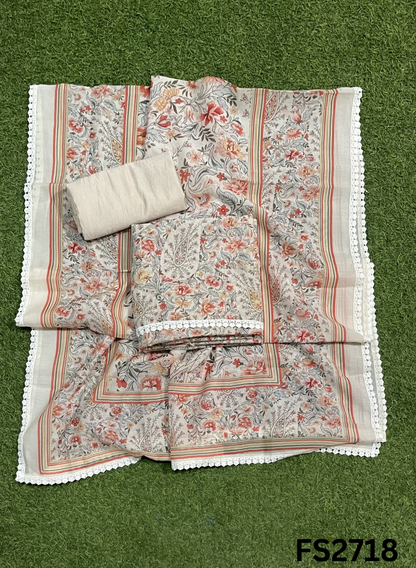 FS2718 | Check Cotton  Suit | Casual wear  | Summer Suits | Regular  wear
