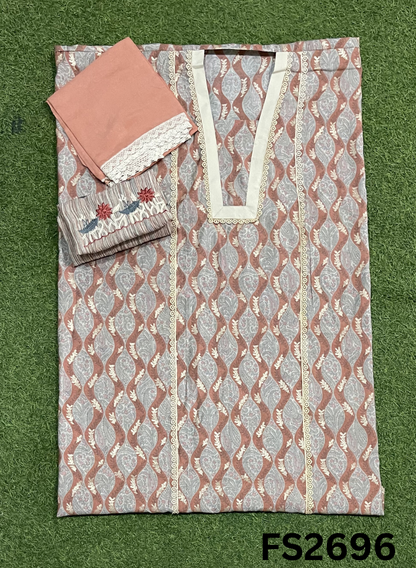 FS2696 | Cotton Suit | Casual wear  | Summer Suits | Regular  wear