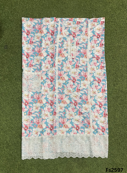 FS2597 | Off-White | Cotton Suit | Casual wear| Summer Suits | Regular wear |