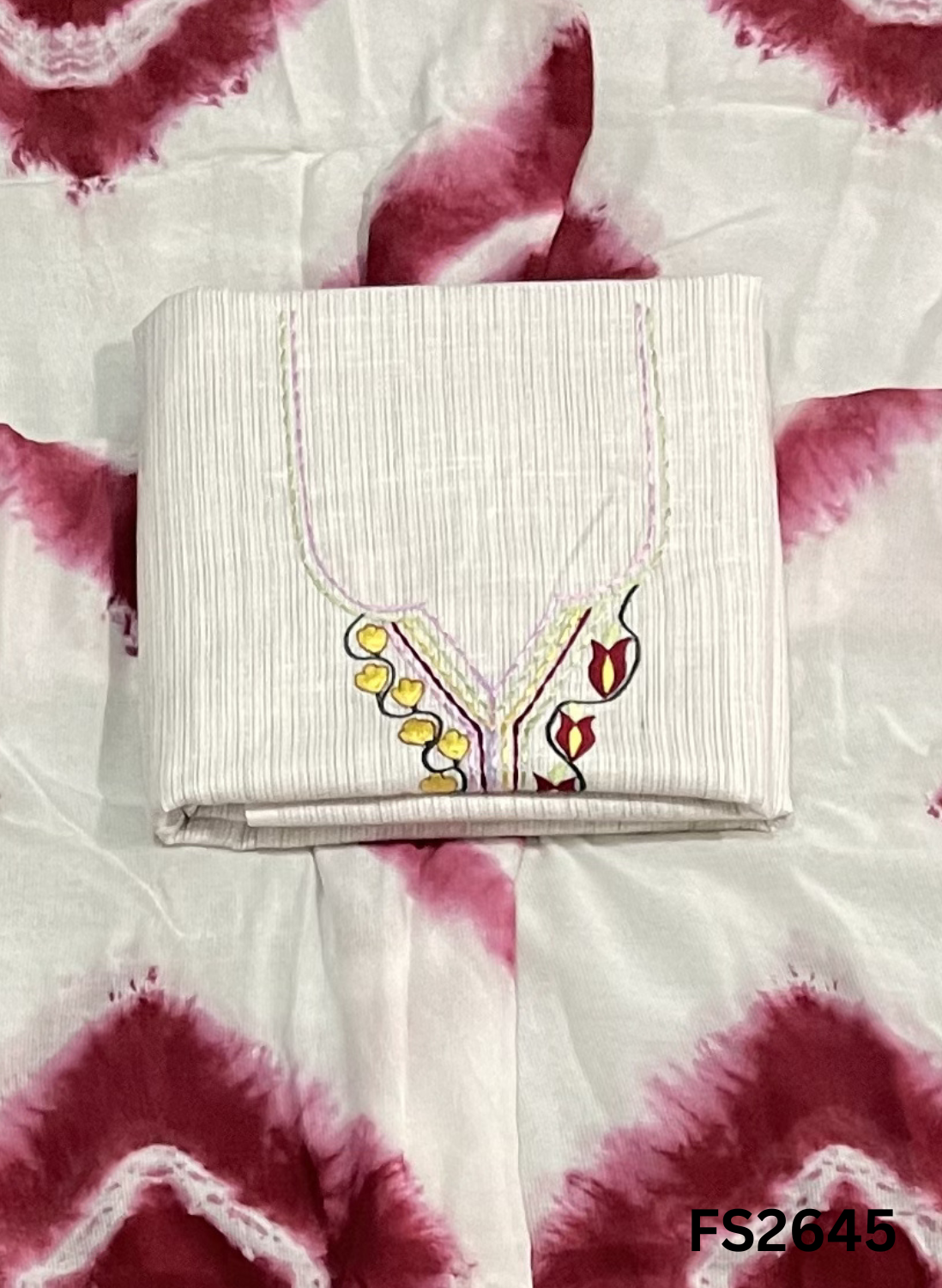 FS2645 | OFF WHITE | Cotton Suit | Casual wear | Summer Suits | Regular wear
