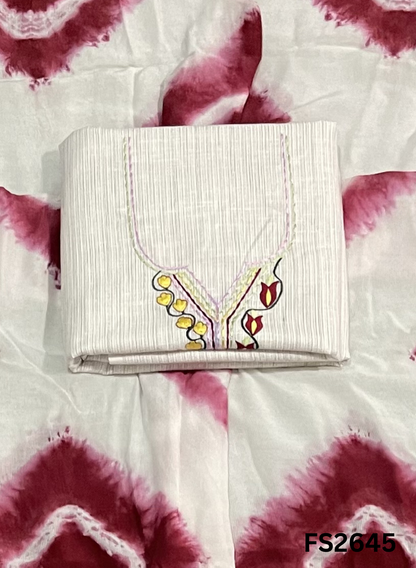FS2645 | OFF WHITE | Cotton Suit | Casual wear | Summer Suits | Regular wear