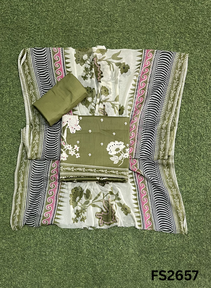 FS2657 | YELLOW | Cotton Suit | Casual wear | Summer Suits | Regular wear