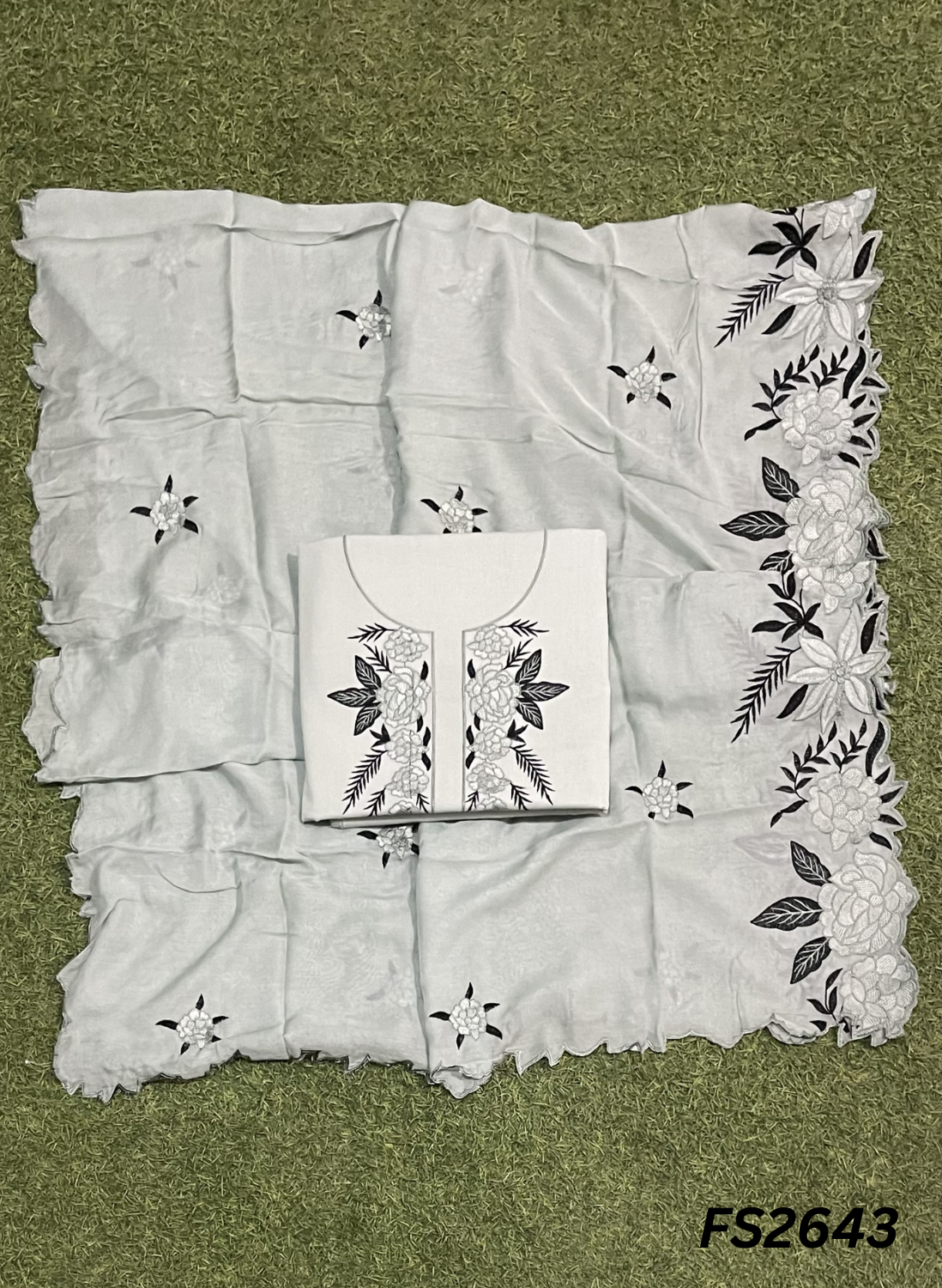 FS2643 | GREY | Cotton Suit | Casual wear  | Summer Suits | Regular  wear