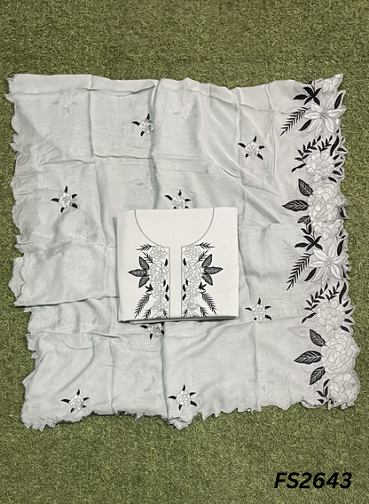 FS2643 | GREY | Cotton Suit | Casual wear  | Summer Suits | Regular  wear