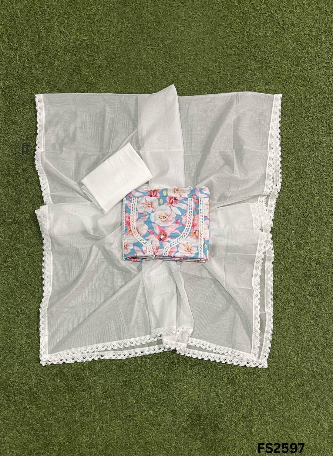 FS2597 | Off-White | Cotton Suit | Casual wear| Summer Suits | Regular wear |