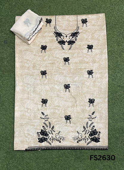 FS2630 | GREY | Cotton Suit | Casual wear | Summer Suits | Regular wear