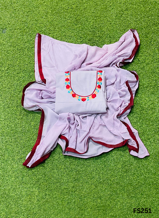 FS251 | Levender | Cotton Suit | Casual wear | Summer Suits | Regular wear|