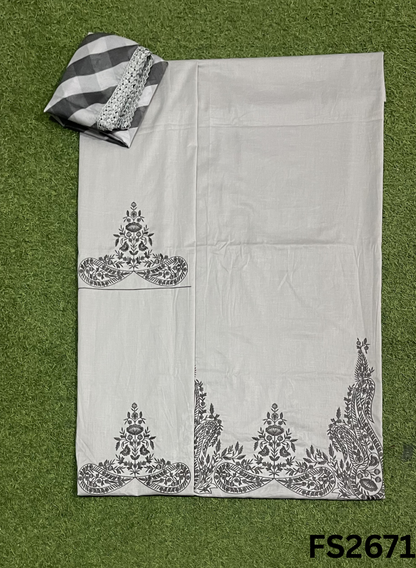 FS2671 |GREY | Cotton  Suit | Casual wear  | Summer Suits | Regular  wear
