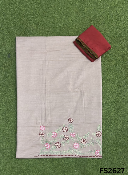FS2627 | PEACH PINK | Cotton Suit | Casual wear | Summer Suits | Regular wear