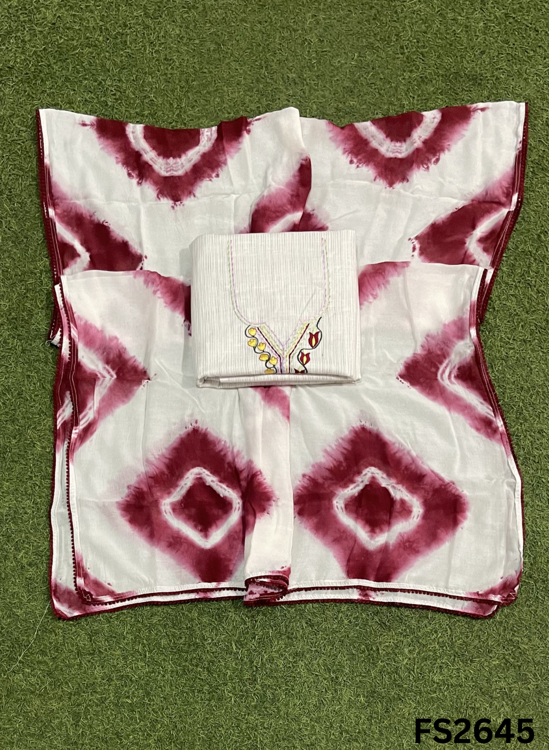FS2645 | OFF WHITE | Cotton Suit | Casual wear | Summer Suits | Regular wear