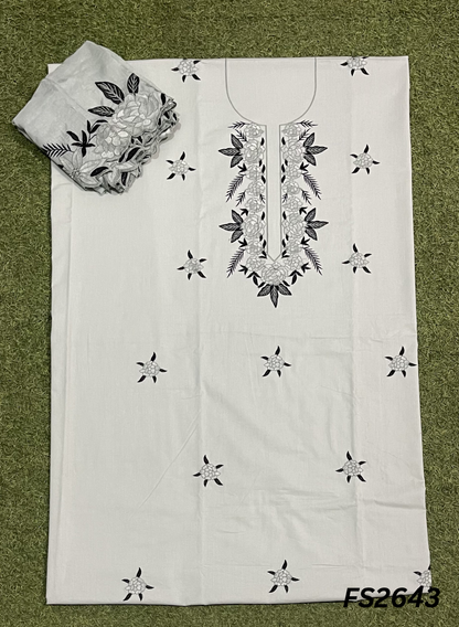 FS2643 | GREY | Cotton Suit | Casual wear  | Summer Suits | Regular  wear