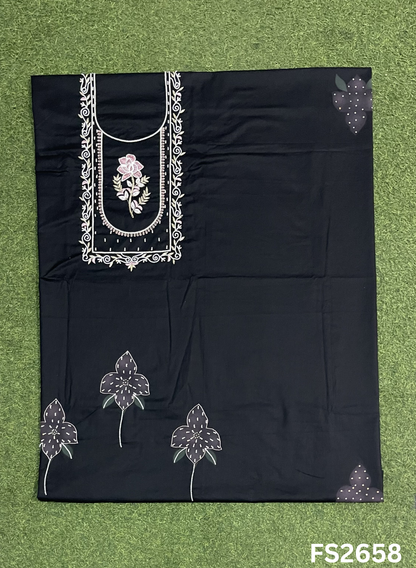 FS2658 | BLACK | Cotton Suit | Casual wear | Summer Suits | Regular wear