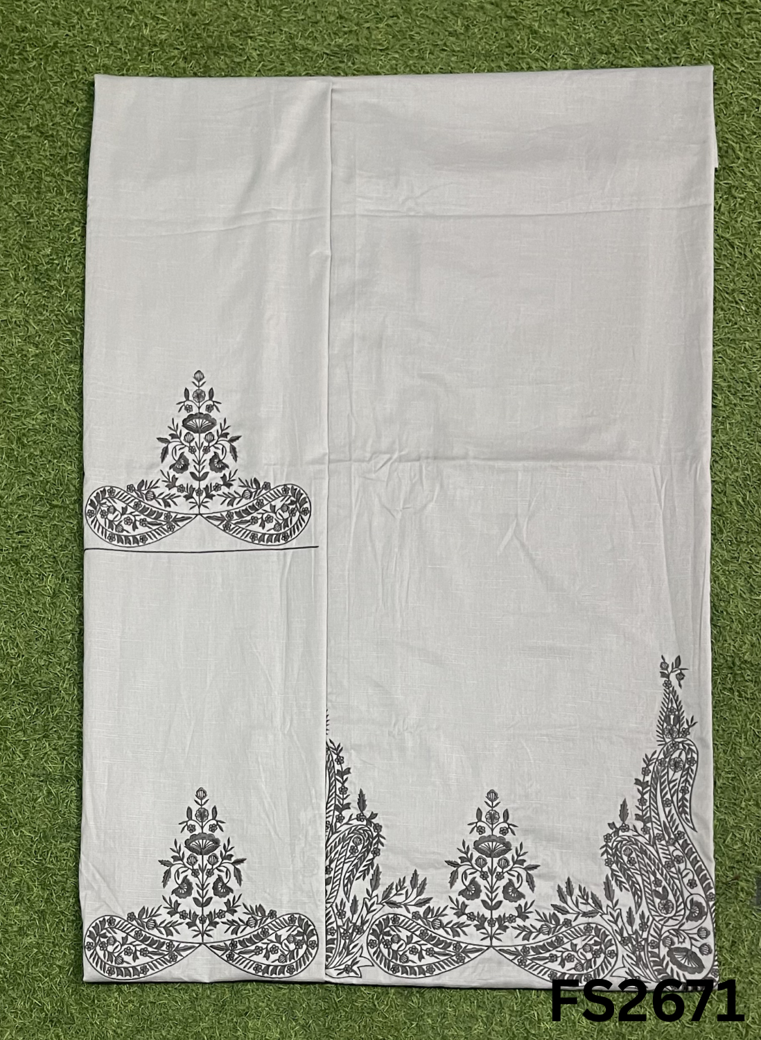 FS2671 |GREY | Cotton  Suit | Casual wear  | Summer Suits | Regular  wear