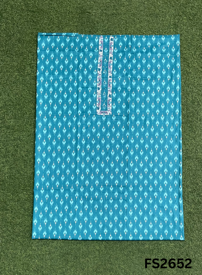 FS2652 | SEA GREEN | Cotton Suit | Casual wear | Summer Suits | Regular  wear