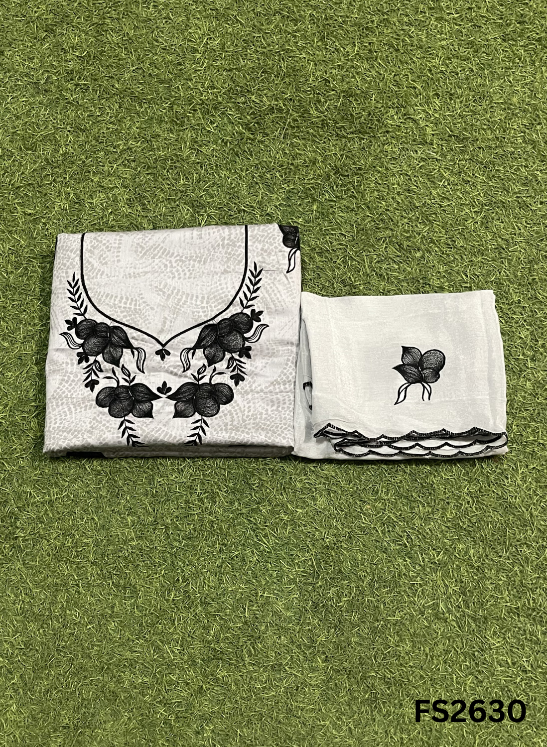 FS2630 | GREY | Cotton Suit | Casual wear | Summer Suits | Regular wear