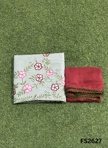 FS2627 | PEACH PINK | Cotton Suit | Casual wear | Summer Suits | Regular wear