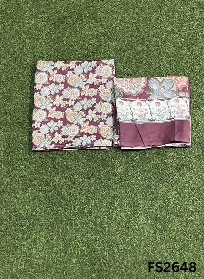 FS2648 | MUSTED | Cotton Suit | Casual wear  | Summer Suits | Regular wear