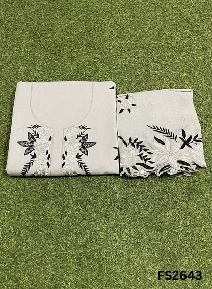 FS2643 | GREY | Cotton Suit | Casual wear  | Summer Suits | Regular  wear