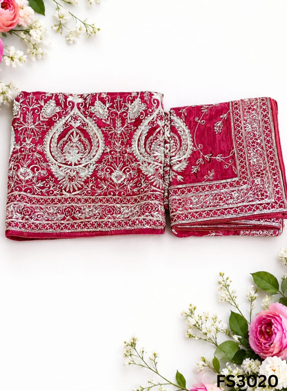 FS3020 | Crepe  | Party Wear | Wedding | Jaggo | Festival | Bridal Suit |