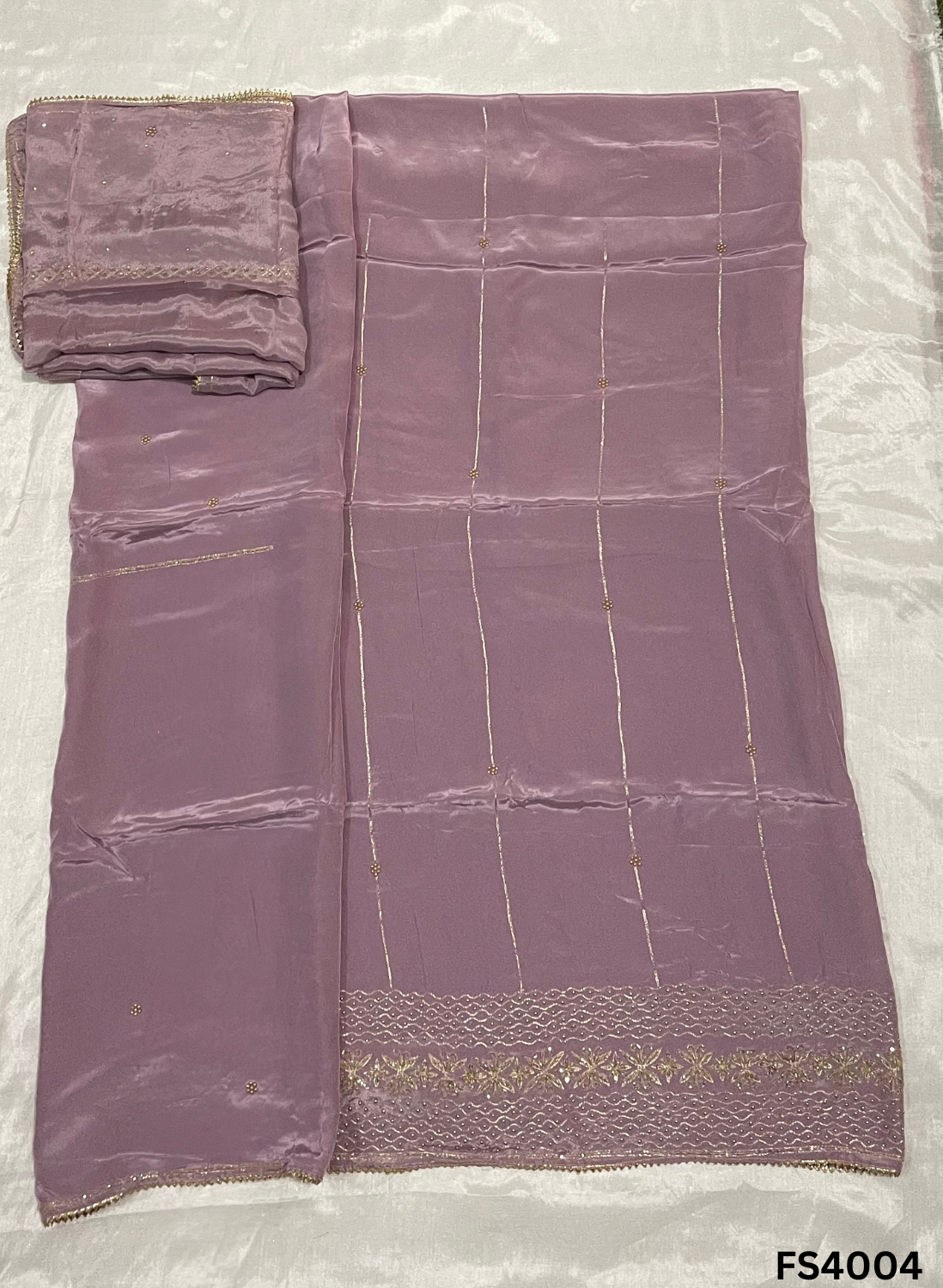 FS4004 | Crepe  | Party Wear | Wedding | Jaggo | Festival |