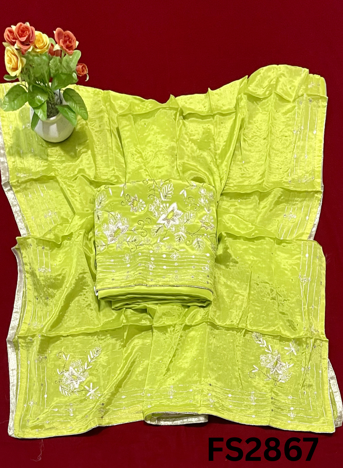 FS2867 | Crepe | Party Wear | Wedding | Jaggo | Festival |