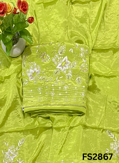 FS2867 | Crepe | Party Wear | Wedding | Jaggo | Festival |