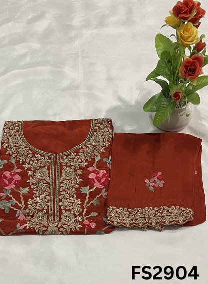 FS2904 | Crepe | Party Wear | Wedding | Jaggo | Festival |
