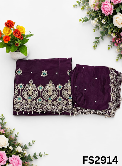 FS2914 | Crepe | Party Wear | Wedding | Jaggo | Festival|