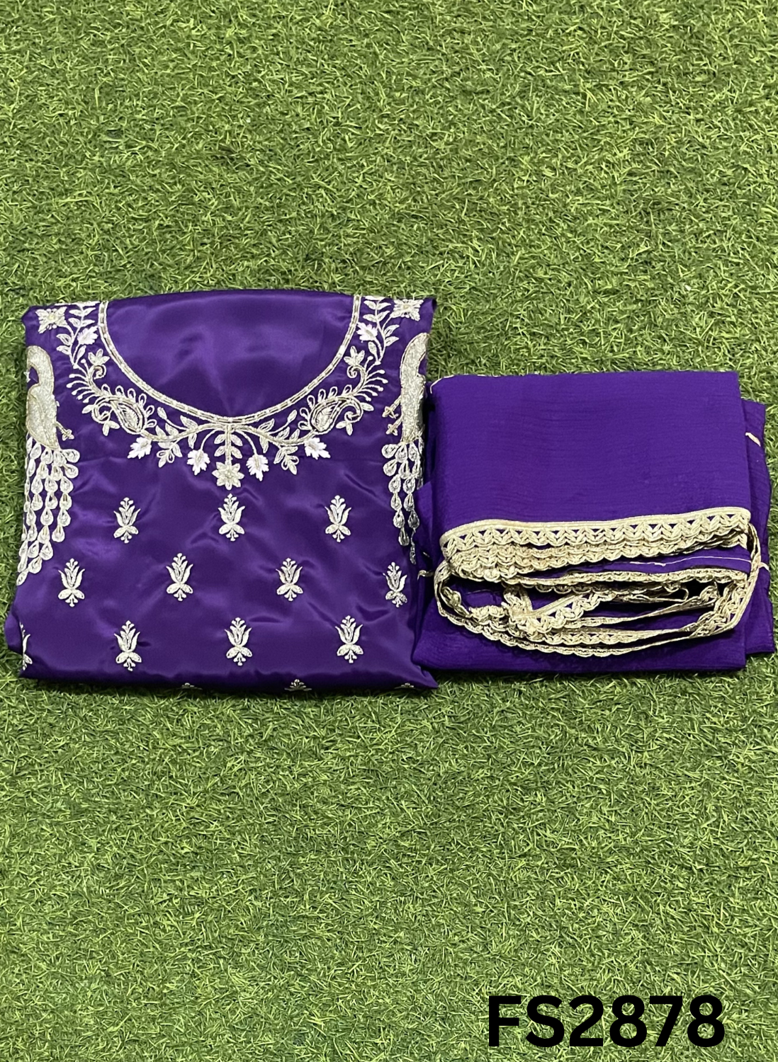 FS2878 | Crepe  | Party Wear | Wedding | Jaggo | Ring Ceremony | Festival  |