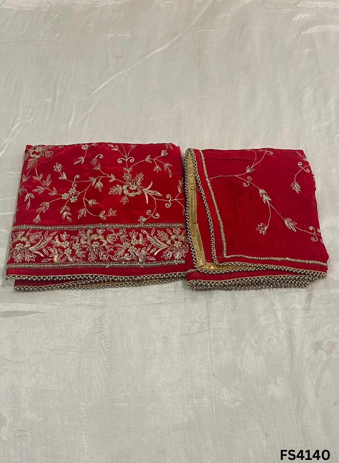 FS4140 | Crepe Suit | Party Wear | Jaggo Suit | Festival Suit | Wedding Suit |
