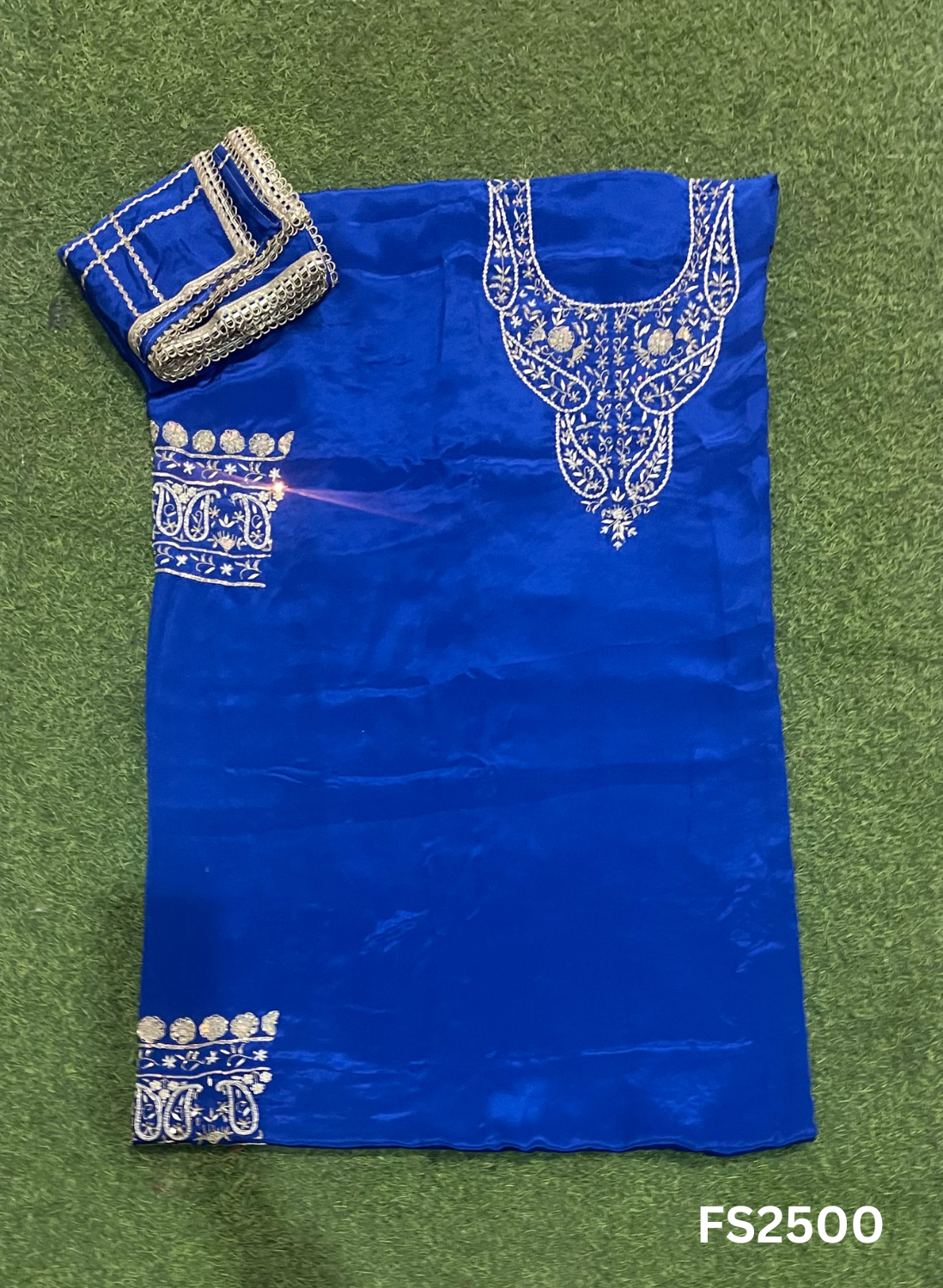 FS2500 | ROYEL BLUE | Crepe Suit |  Party Wear | Wedding | Ring Ceremony | Festival |