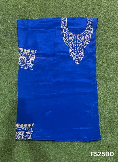 FS2500 | ROYEL BLUE | Crepe Suit |  Party Wear | Wedding | Ring Ceremony | Festival |