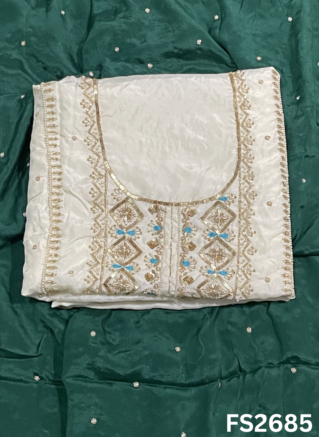 FS2685 | Crepe Suit | Hand-Work | Party Wear | Wedding | Ring Ceremony | Festival |