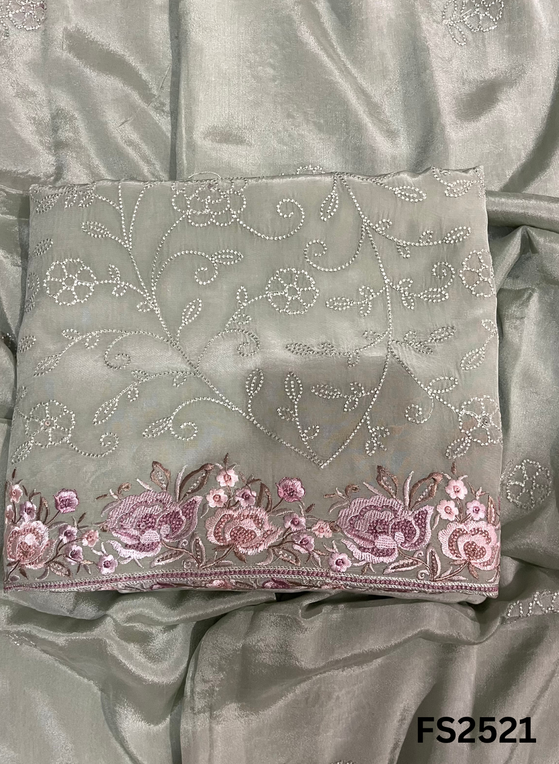 FS2521 | Pista | Crepe Suit | Wedding | Party Wear | Ring Ceremony | Festival Suit | Allover suit