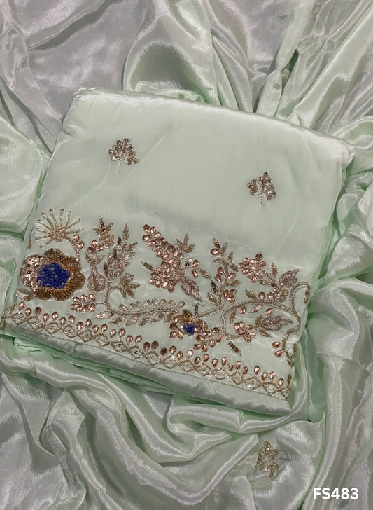 FS483 | Pista | Crepe | Crepe Suit | Wedding | Party Wear | Ring Ceremony | Festival Suit | Allover suit|