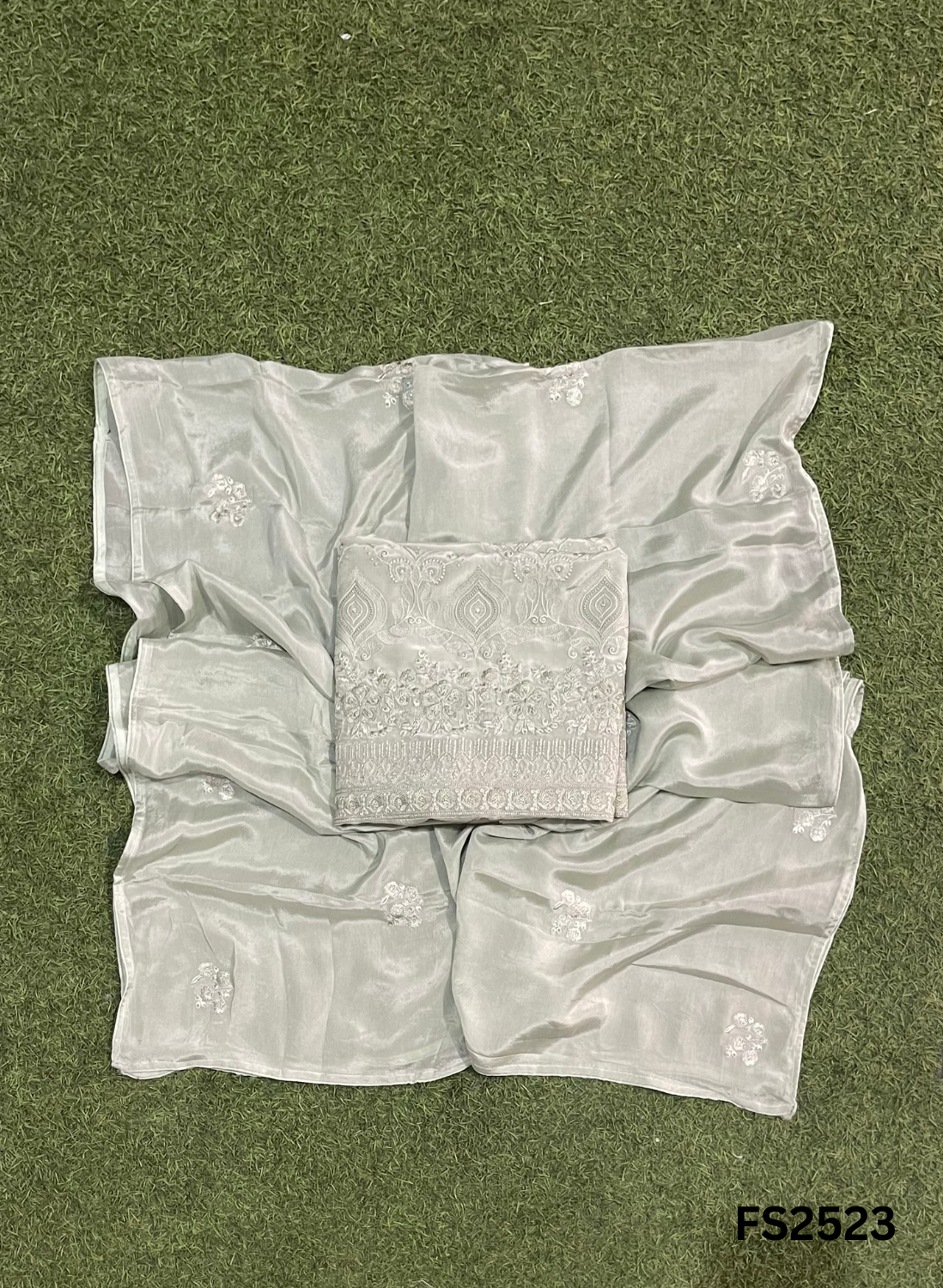 FS2523 |  Pista | Crepe Suit | Wedding | Party Wear | Ring Ceremony | Festival Suit | Allover suit