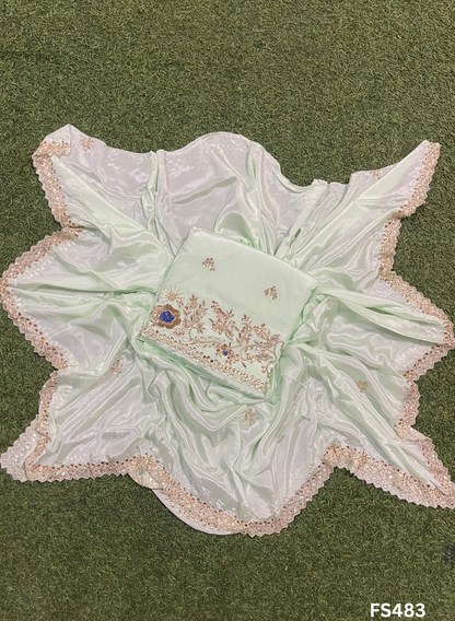 FS483 | Pista | Crepe | Crepe Suit | Wedding | Party Wear | Ring Ceremony | Festival Suit | Allover suit|