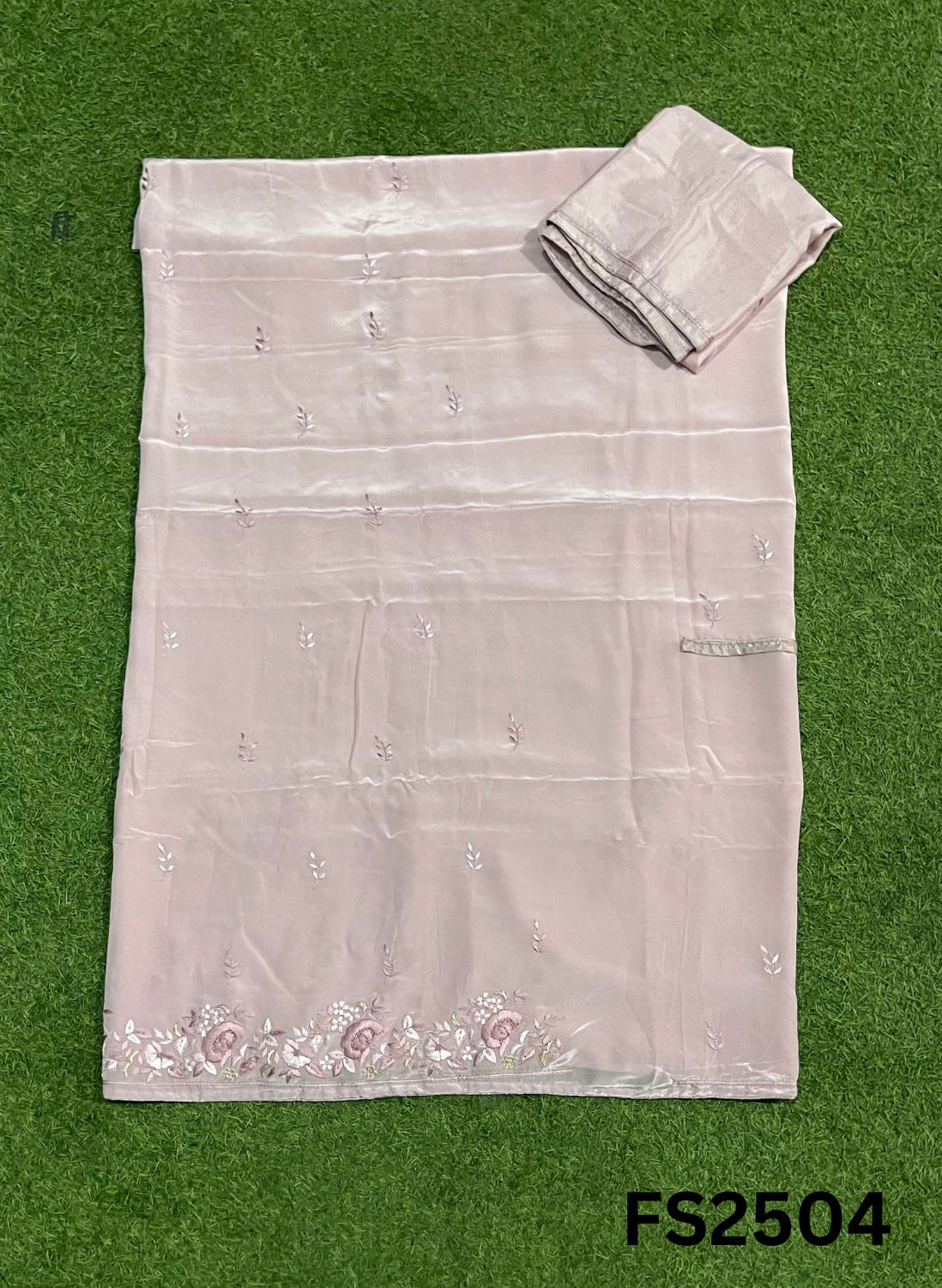 FS2504 |  Pink | Crepe Suit | Wedding | Party Wear | Ring Ceremony | Festival Suit | Allover suit