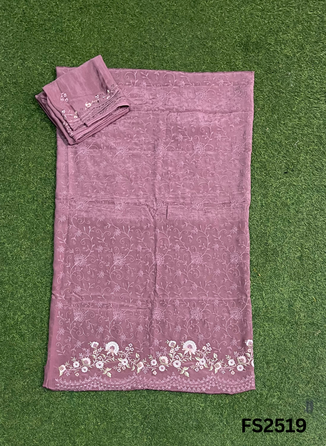 FS2519 | C-Green | Crepe Suit | Wedding | Party Wear | Ring Ceremony | Festival Suit | Allover suit