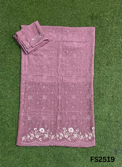 FS2519 | C-Green | Crepe Suit | Wedding | Party Wear | Ring Ceremony | Festival Suit | Allover suit