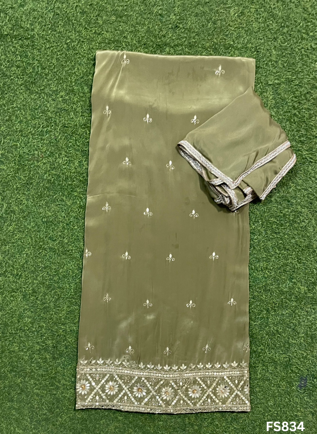 FS834 | Mehandi |  Crepe | Suit | Party Wear | Wedding | Ring Ceremony | Festival | Bridal|