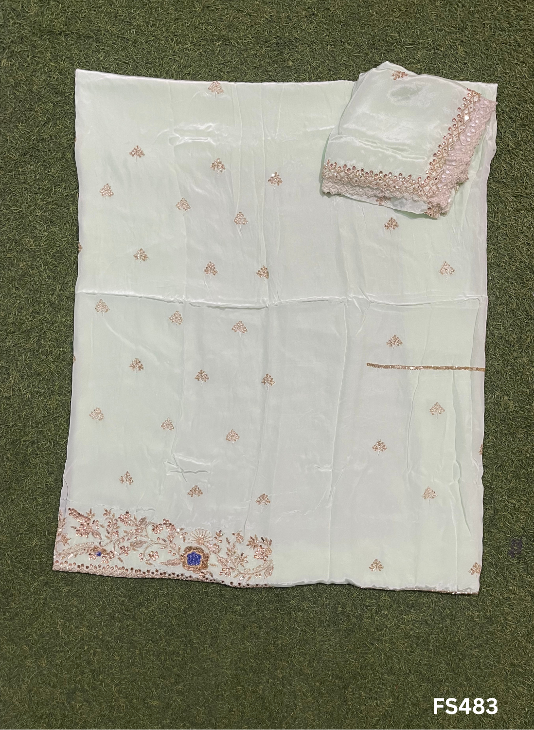 FS483 | Pista | Crepe | Crepe Suit | Wedding | Party Wear | Ring Ceremony | Festival Suit | Allover suit|