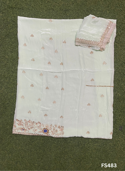 FS483 | Pista | Crepe | Crepe Suit | Wedding | Party Wear | Ring Ceremony | Festival Suit | Allover suit|