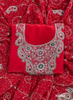 FS1701 | Red | Crepe Suit | Hand-Work | Party Wear | Wedding | Ring Ceremony | Festival | Bridal Suit