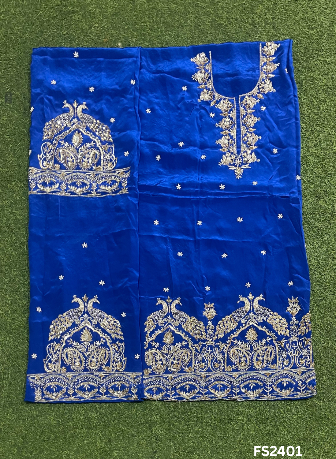 FS2401 | Royal blue | Crepe Silk  Suit | Wedding | Party Wear | Ring Ceremony | Festival Suit|