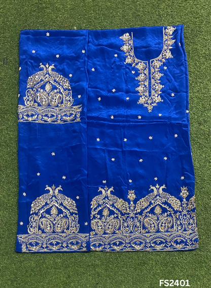 FS2401 | Royal blue | Crepe Silk  Suit | Wedding | Party Wear | Ring Ceremony | Festival Suit|