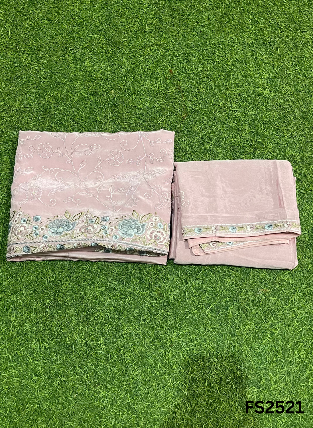 FS2521 | Pista | Crepe Suit | Wedding | Party Wear | Ring Ceremony | Festival Suit | Allover suit