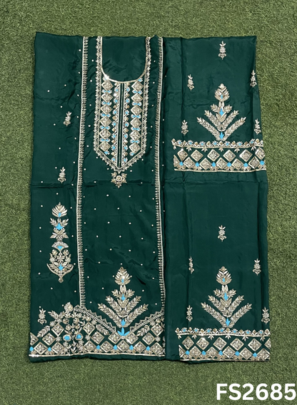 FS2685 | Crepe Suit | Hand-Work | Party Wear | Wedding | Ring Ceremony | Festival |